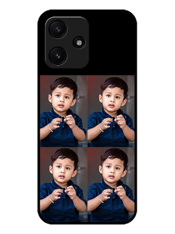 Custom Xiaomi Redmi 12 5G 4 Image Holder on Glass Mobile Cover
