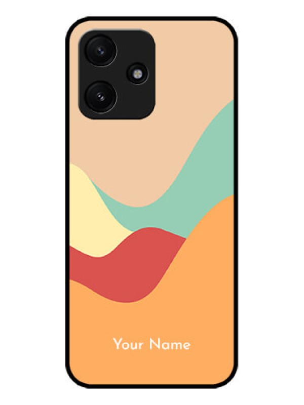 Custom Xiaomi Redmi 12 5G Personalized Glass Phone Case - Ocean Waves Multi-colour Design