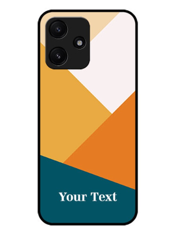 Custom Xiaomi Redmi 12 5G Personalized Glass Phone Case - Stacked Multi-colour Design