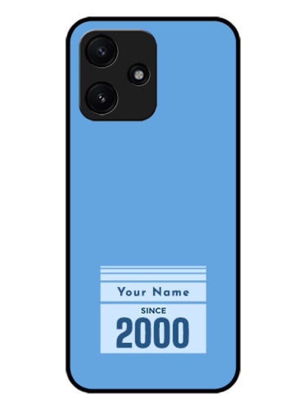 Custom Xiaomi Redmi 12 5G Custom Glass Mobile Case - Custom Year of birth Design