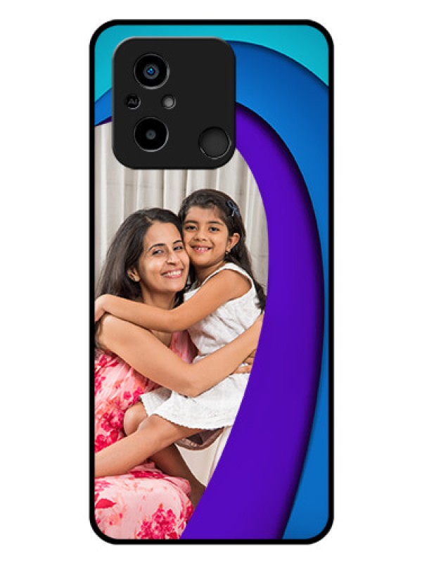 Custom Xiaomi Redmi 12C Photo Printing on Glass Case - Simple Pattern Design