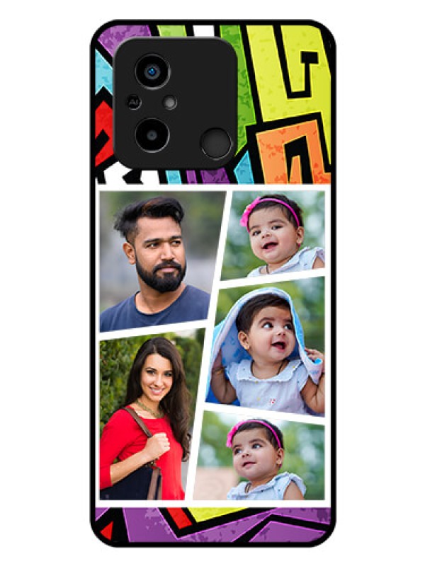 Custom Xiaomi Redmi 12C Custom Glass Phone Case - Graffiti pattern Design