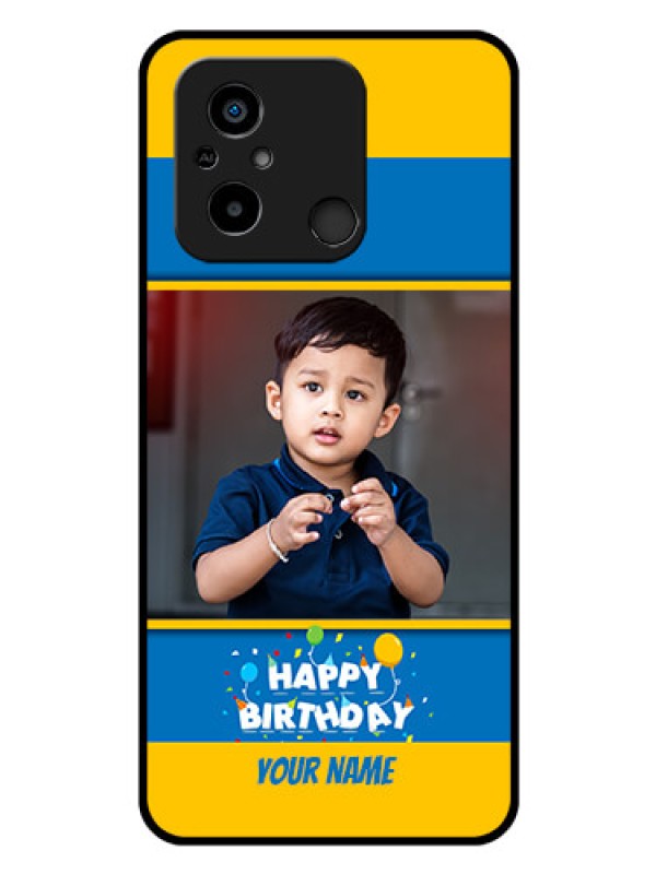 Custom Xiaomi Redmi 12C Custom Glass Mobile Case - Birthday Wishes Design
