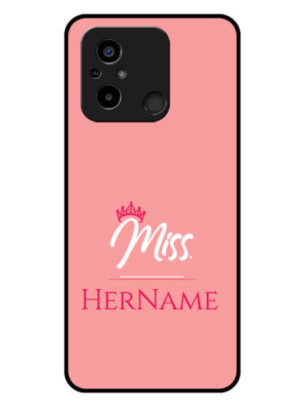 Custom Xiaomi Redmi 12C Custom Glass Phone Case Mrs with Name