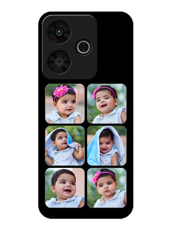 Custom Redmi 13 5G Custom Glass Phone CaseMultiple Pictures Design