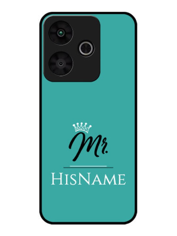 Custom Redmi 13 5G Custom Glass Phone CaseMr With Name Design