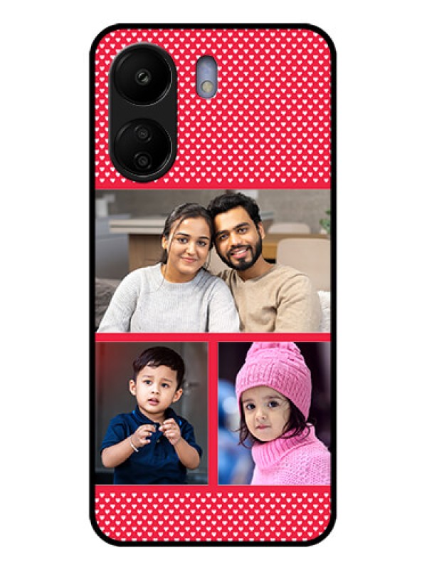 Custom Xiaomi Redmi 13C 4G Custom Glass Phone Case - Bulk Photo Upload Design