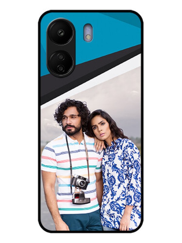 Custom Xiaomi Redmi 13C 4G Custom Glass Phone Case - Simple Pattern Photo Upload Design