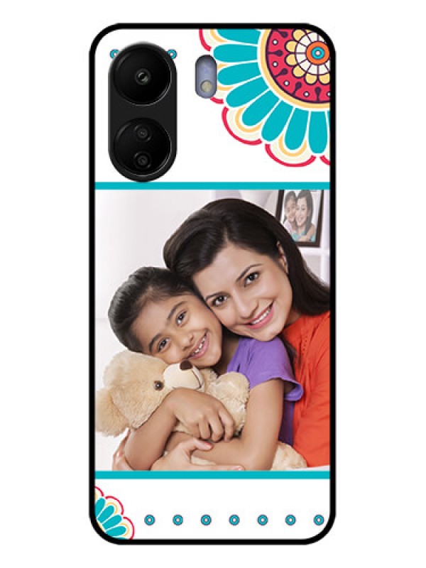 Custom Xiaomi Redmi 13C 4G Custom Glass Phone Case - Flower Design