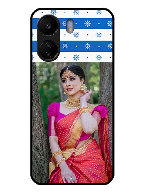 Custom Xiaomi Redmi 13C 4G Custom Glass Phone Case - Snow Pattern Design