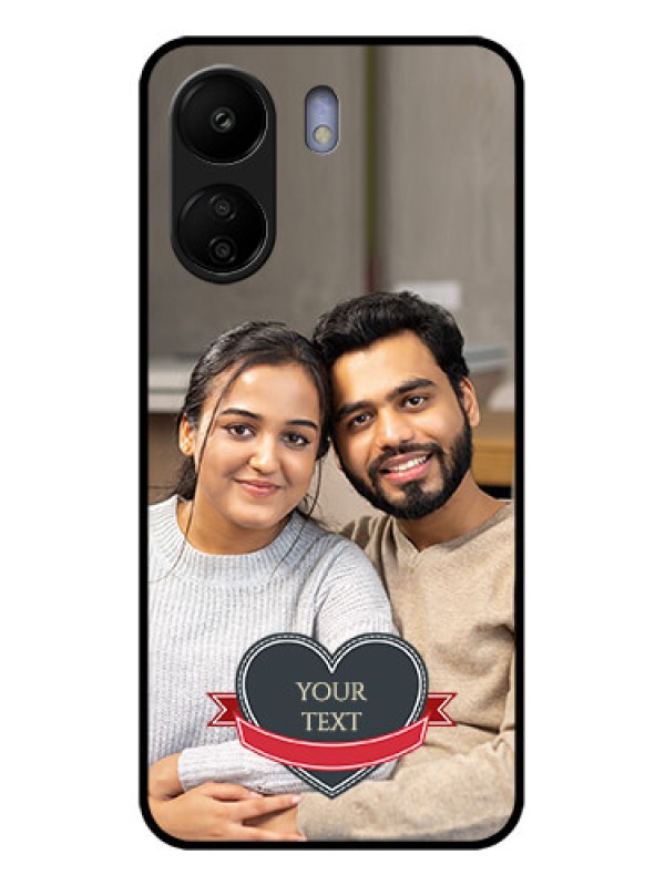 Custom Xiaomi Redmi 13C 4G Custom Glass Phone Case - Just Married Couple Design
