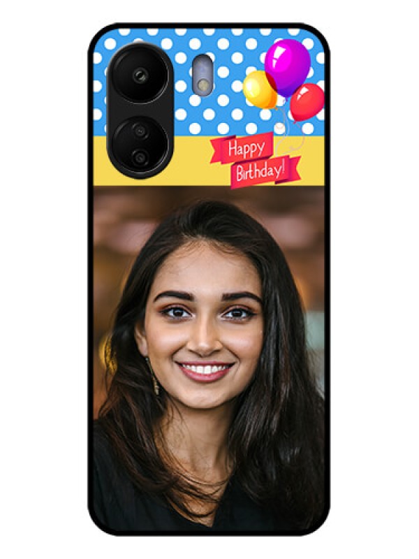 Custom Xiaomi Redmi 13C 4G Custom Glass Phone Case - Happy Birthday Design