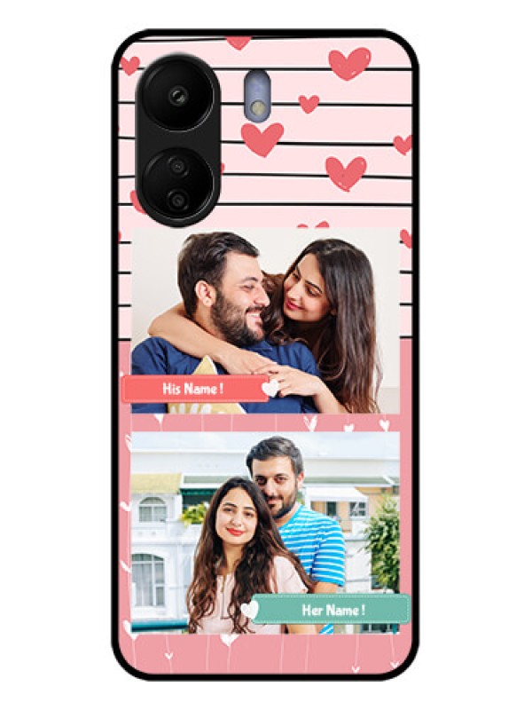 Custom Xiaomi Redmi 13C 4G Custom Glass Phone Case - Photo With Heart Design