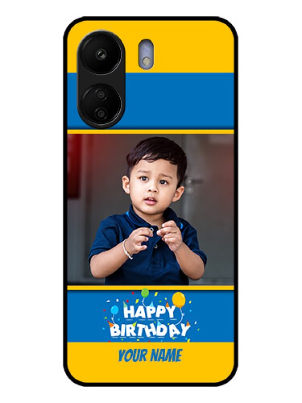 Custom Xiaomi Redmi 13C 4G Custom Glass Phone Case - Birthday Wishes Design