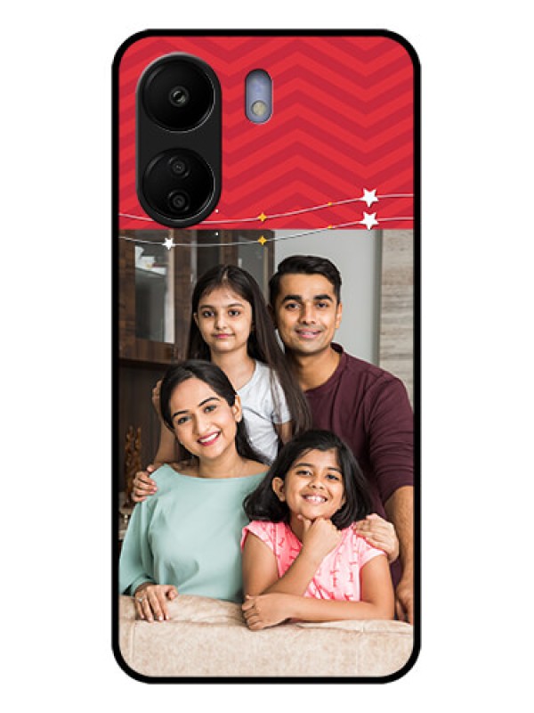 Custom Xiaomi Redmi 13C 4G Custom Glass Phone Case - Happy Family Design
