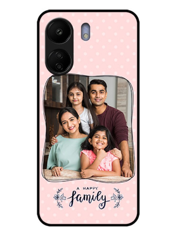 Custom Xiaomi Redmi 13C 4G Custom Glass Phone Case - Family With Dots Design