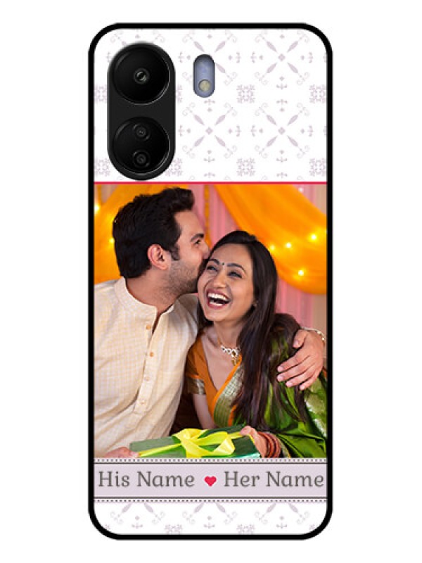 Custom Xiaomi Redmi 13C 4G Custom Glass Phone Case - With Photo And Ethnic Design