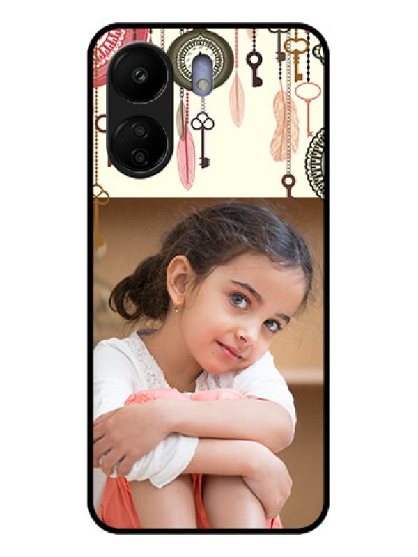 Custom Xiaomi Redmi 13C 4G Custom Glass Phone Case - Boho Style Design