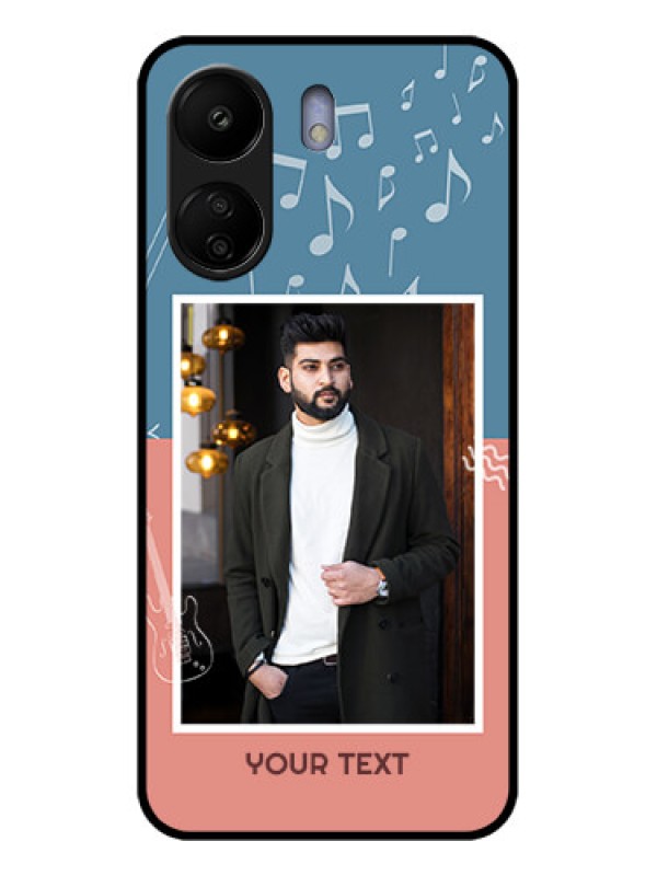 Custom Xiaomi Redmi 13C 4G Custom Glass Phone Case - With Color Musical Note Design