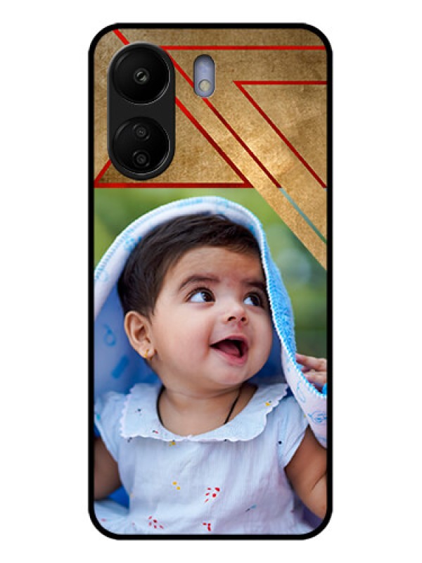 Custom Xiaomi Redmi 13C 4G Custom Glass Phone Case - Gradient Abstract Texture Design