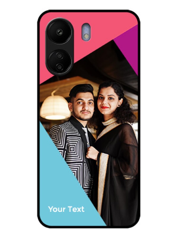 Custom Xiaomi Redmi 13C 4G Custom Glass Phone Case - Stacked Triple Colour Design