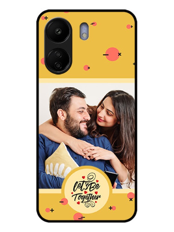 Custom Xiaomi Redmi 13C 4G Custom Glass Phone Case - Lets Be Together Design