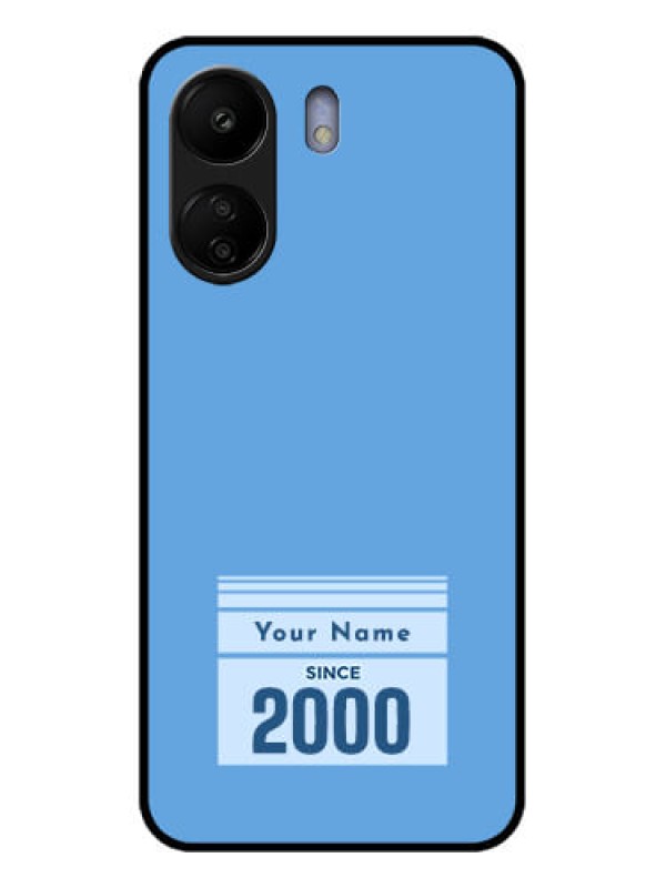 Custom Xiaomi Redmi 13C 4G Custom Glass Phone Case - Custom Year Of Birth Design