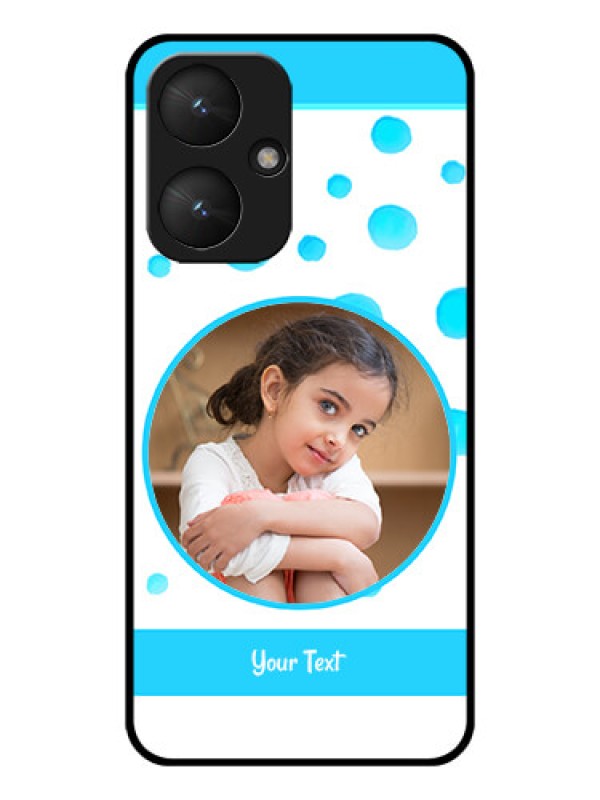 Custom Xiaomi Redmi 13C 5G Custom Glass Phone Case - Blue Bubbles Pattern Design