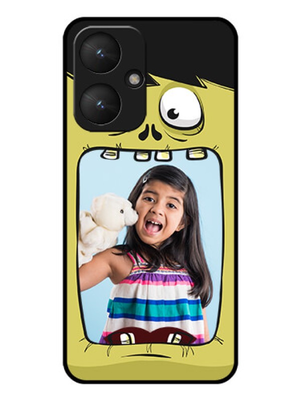 Custom Xiaomi Redmi 13C 5G Custom Glass Phone Case - Cartoon Monster Back Case Design