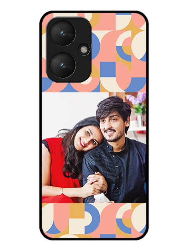 Custom Xiaomi Redmi 13C 5G Custom Glass Phone Case - Semi - Circle Maze Pattern Design