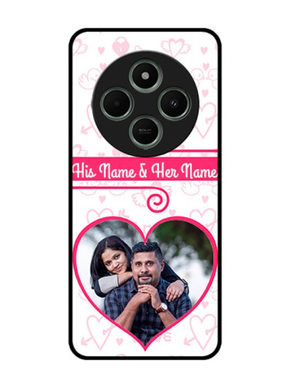Custom Redmi 14c 5G Custom Glass Phone Case - Heart Shape Love Design