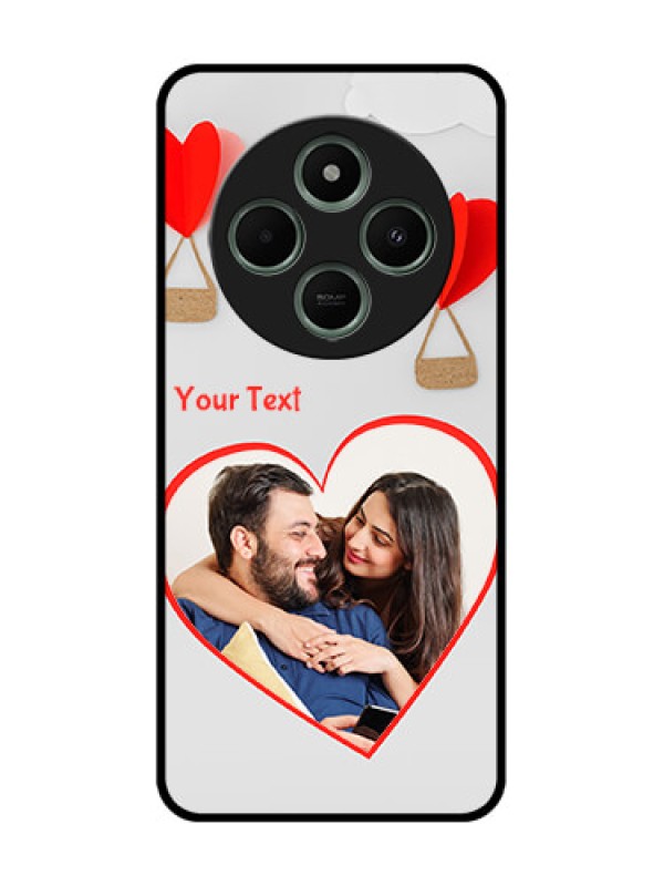 Custom Redmi 14c 5G Custom Glass Phone Case - Parachute Love Design