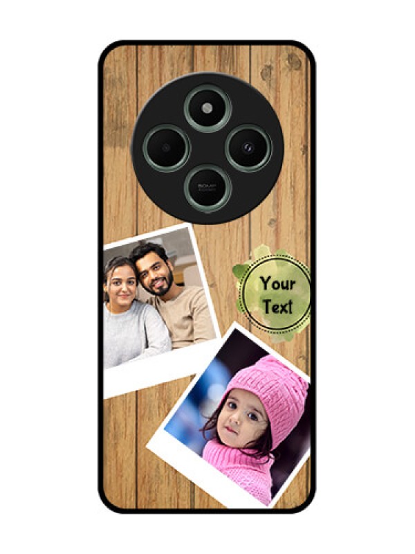 Custom Redmi 14c 5G Custom Glass Phone Case - Wooden Texture Design