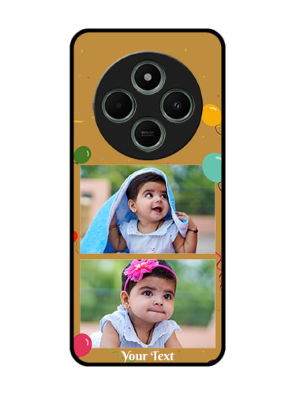 Custom Redmi 14c 5G Custom Glass Phone Case - Image Holder With Birthday Celebrations Design