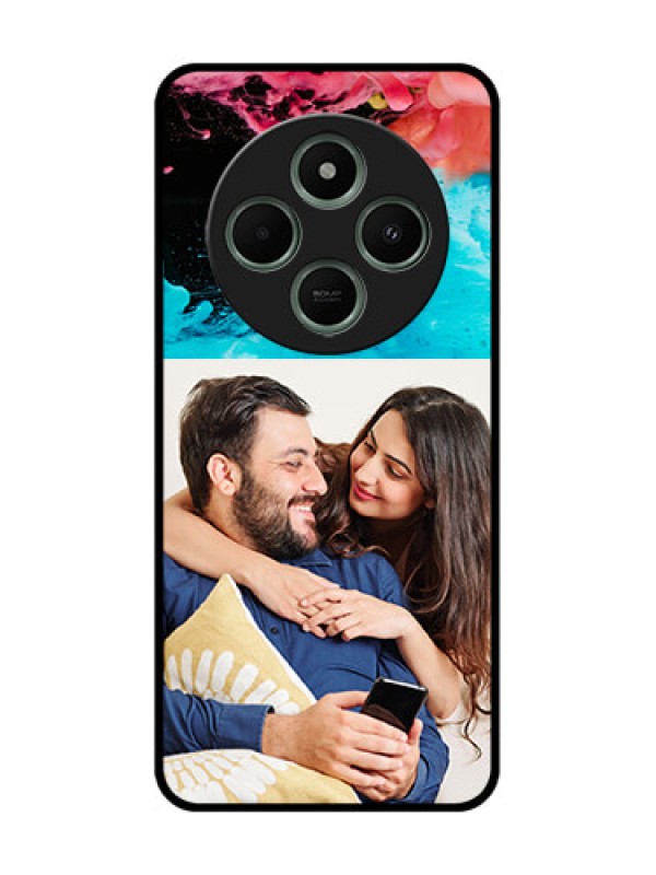 Custom Redmi 14c 5G Custom Glass Phone Case - Quote With Acrylic Painting Design