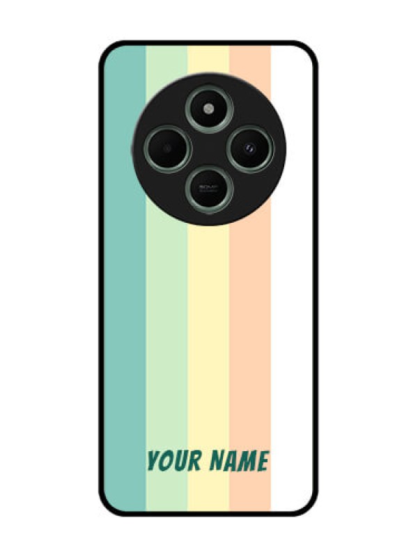 Custom Redmi 14c 5G Custom Glass Phone Case - Multi - Colour Stripes Design