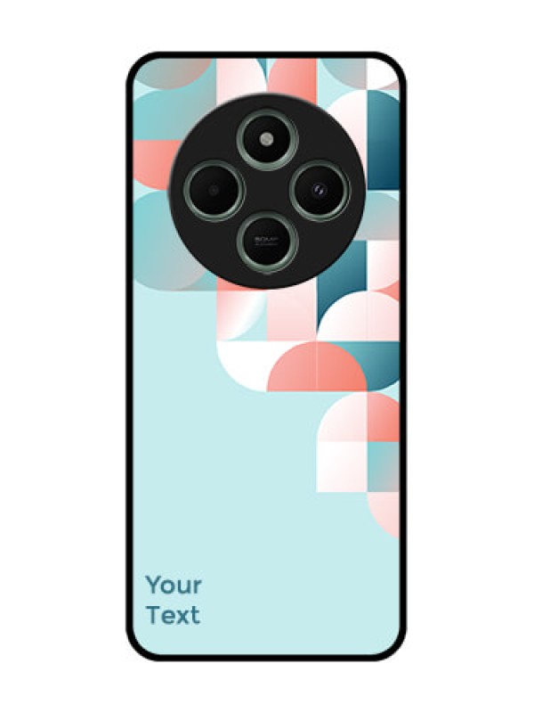 Custom Redmi 14c 5G Custom Glass Phone Case - Stylish Semi - Circle Pattern Design