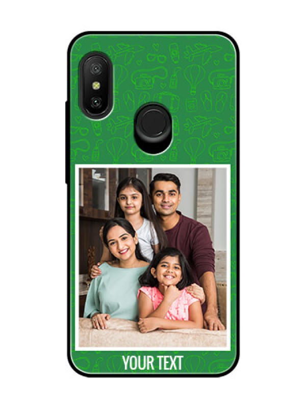 Custom Redmi 6 Pro Personalized Glass Phone Case  - Picture Upload Design