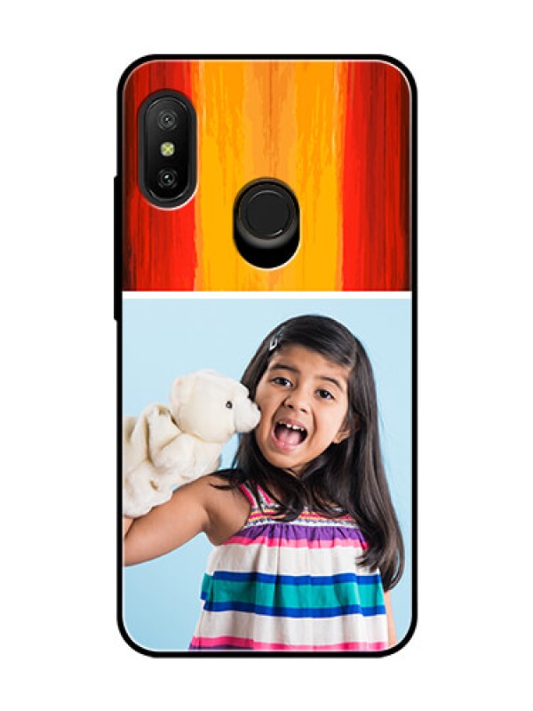 Custom Redmi 6 Pro Personalized Glass Phone Case  - Multi Color Design