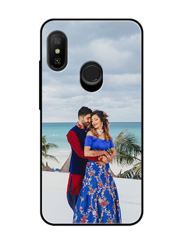 Custom Redmi 6 Pro Photo Printing on Glass Case  - Upload Full Picture Design