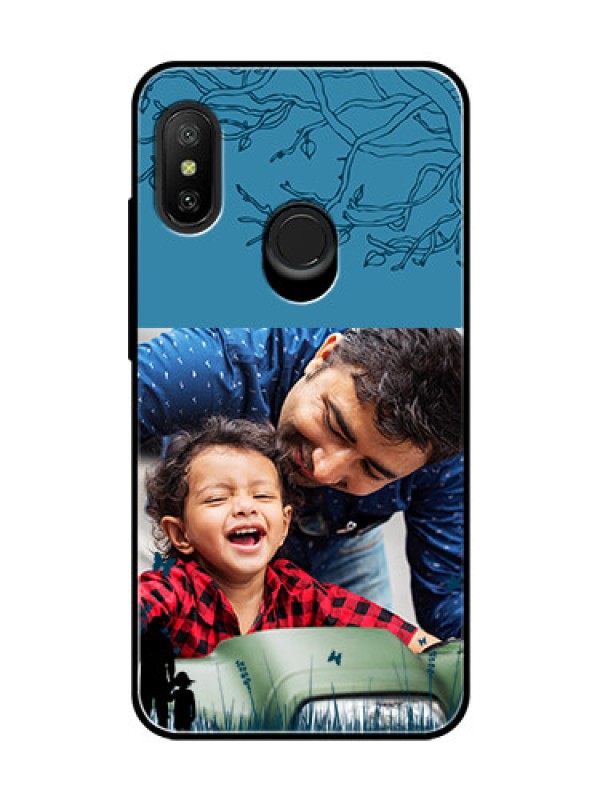 Custom Redmi 6 Pro Custom Glass Mobile Case  - Best dad design 