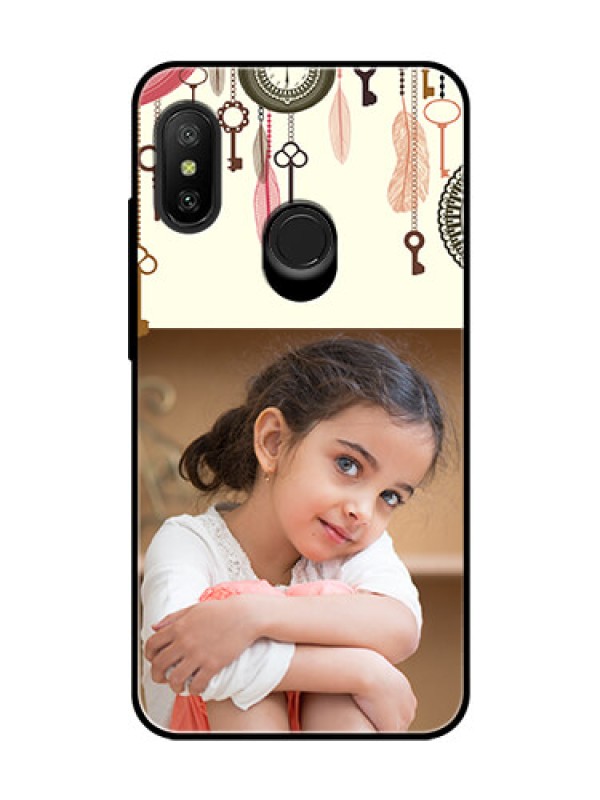Custom Redmi 6 Pro Custom Glass Mobile Case  - Boho Style Design