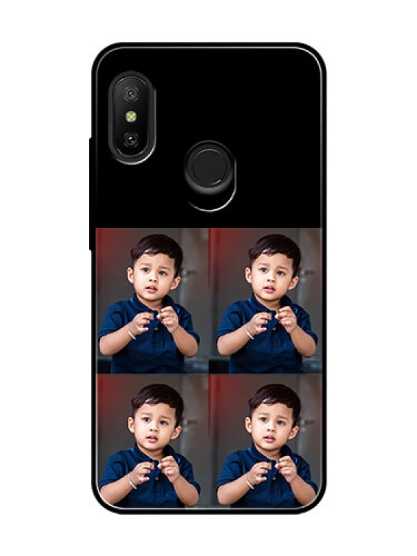 Custom Redmi 6 Pro 4 Image Holder on Glass Mobile Cover