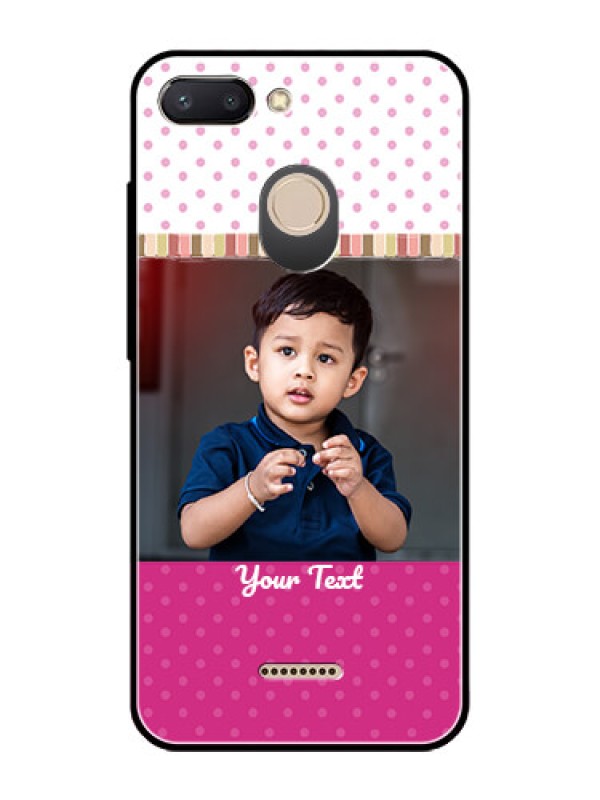 Custom Redmi 6 Photo Printing on Glass Case  - Cute Girls Cover Design