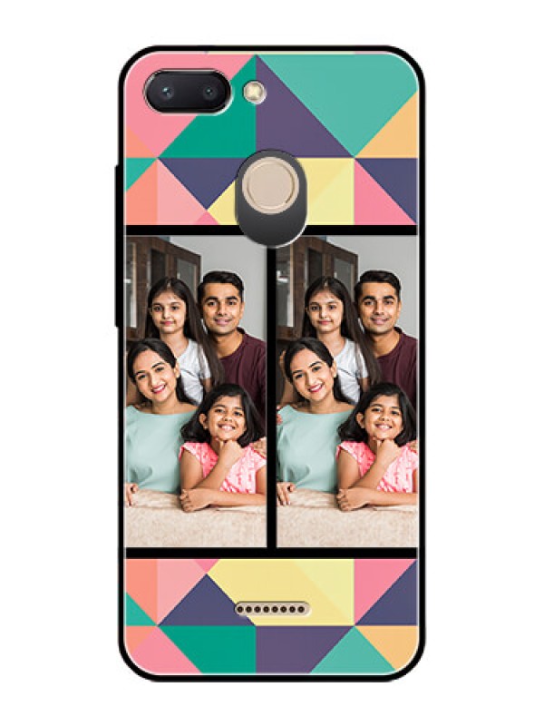 Custom Redmi 6 Custom Glass Phone Case  - Bulk Pic Upload Design