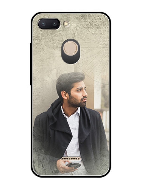Custom Redmi 6 Custom Glass Phone Case  - with vintage design