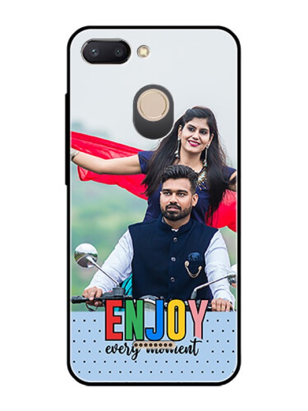 Custom Xiaomi Redmi 6 Photo Printing on Glass Case - Enjoy Every Moment Design