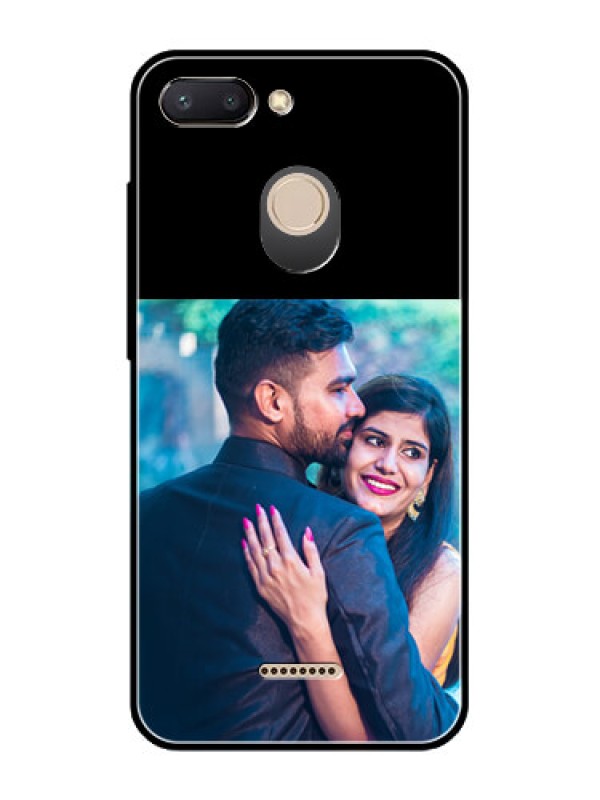 Custom Redmi6 Custom Glass Phone Case - Upload Full Picture With Custom Color Design