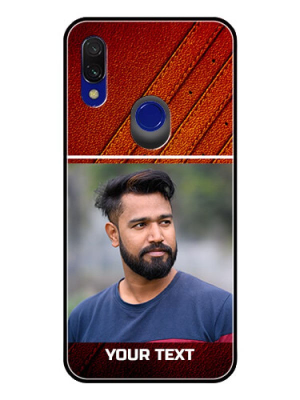 Custom Redmi 7 Personalized Glass Phone Case  - Leather Phone Case Design