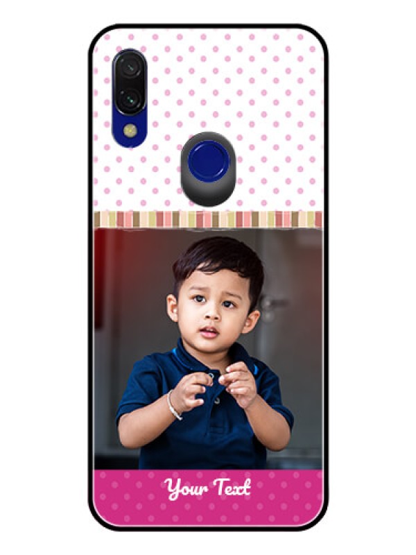 Custom Redmi 7 Photo Printing on Glass Case  - Cute Girls Cover Design